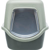 Trixie be eco reciclado caja de arena vico con capucha antracita verde