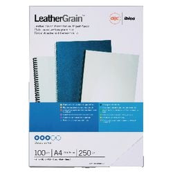 Copertine per rilegatura in pelle grana GBC 250micron bianca
