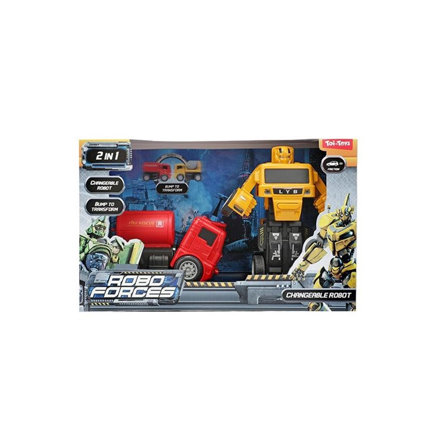 Toi-toys toi giocattoli cambia robot con un clic