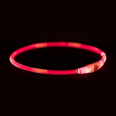 Trixie Collar USB Flash Flash Luminoso TPU Red