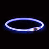 Trixie collar USB Flash Luz luminosa TPU recargable Azul