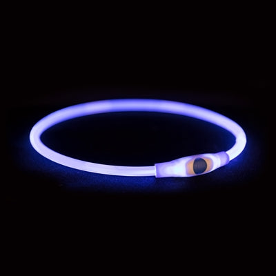 Trixie collar USB Flash Luz luminosa TPU recargable Azul
