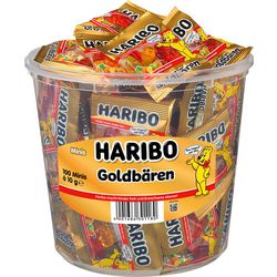 Borse Haribo con orsetti dorati (100 pezzi)