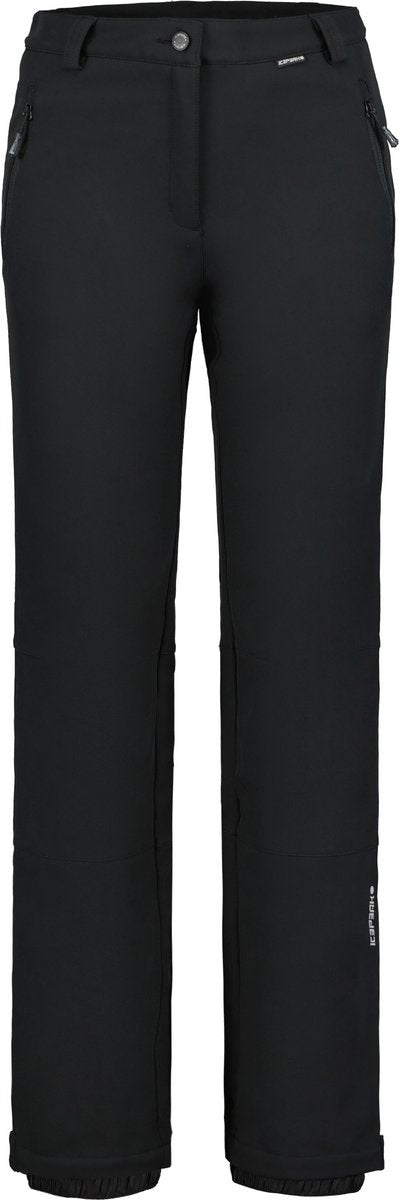 Icepeak entiat dames softshell skibroek - zwart - 38