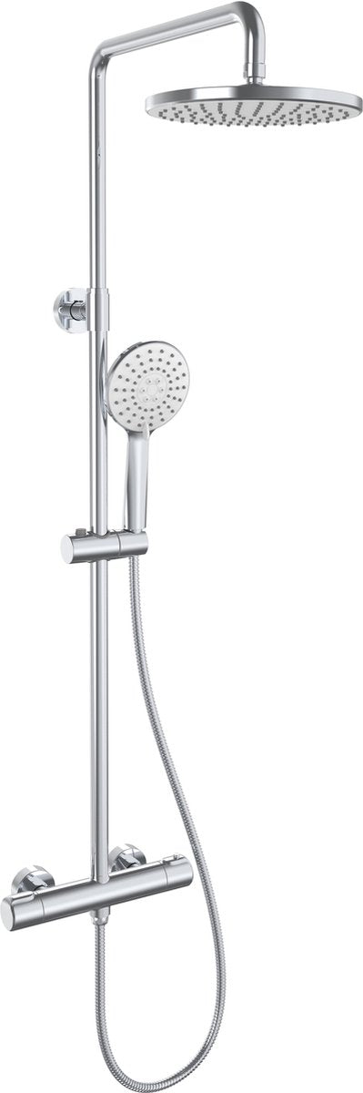 Plieger voda - compleet thermostatisch douchesysteem - chroom