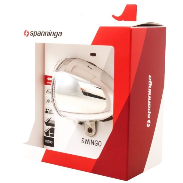Spanninga swingo faro Chrome batt.