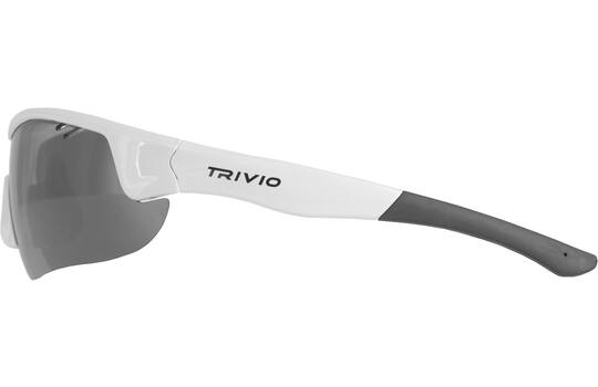 Trivio - occhiali da ciclismo vento nova lenti bianche specchiate nere
