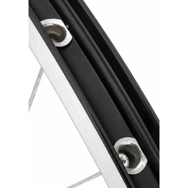 Rueda delantera Abi 28 pulgadas zac 2000 - buje de aluminio - negro
