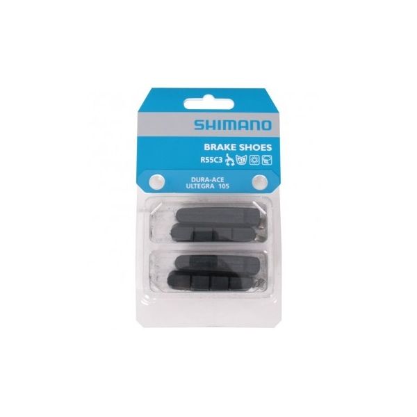 Shimano Remubber R55C3 for aluminum rim (2 pairs)