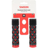 Simson handvatten kinder rood-zwart