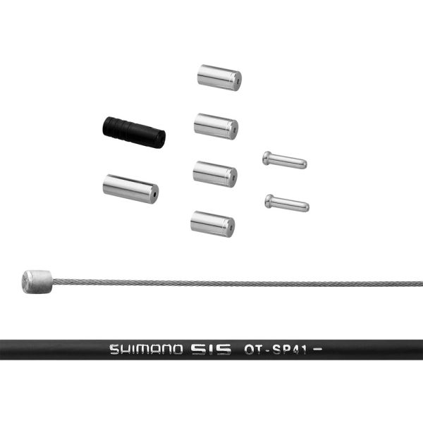 Shimano set di cavi cambio race in acciaio inox nero