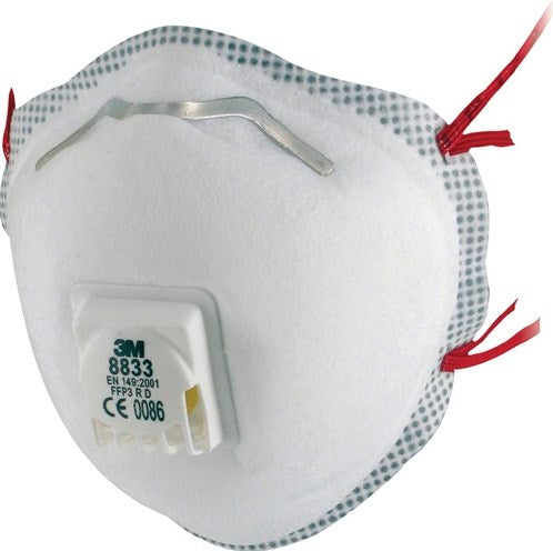 máscara antipolvo 3m | ffp3 vr d | con válvula de exhalación | 10 piezas - 7100057145 - 7100057145