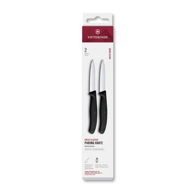 Coltello Victorinox 2 pezzi nero a punta 8 cm