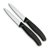 Victorinox cuchillo pelador dentado 2 piezas negro