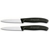 Victorinox cuchillo pelador dentado 2 piezas negro