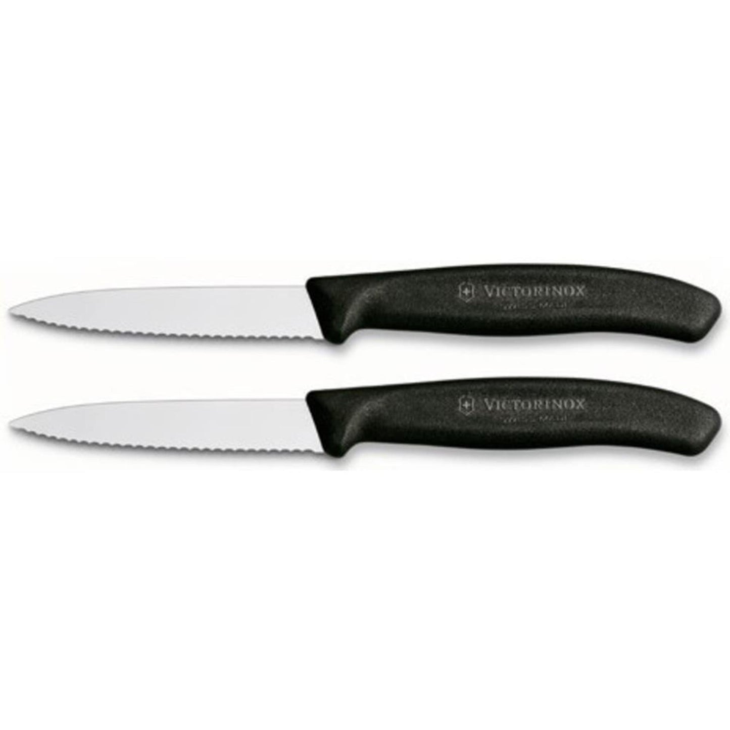 Victorinox cuchillo pelador dentado 2 piezas negro