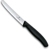 Cuchillo tomate Victorinox dentado negro