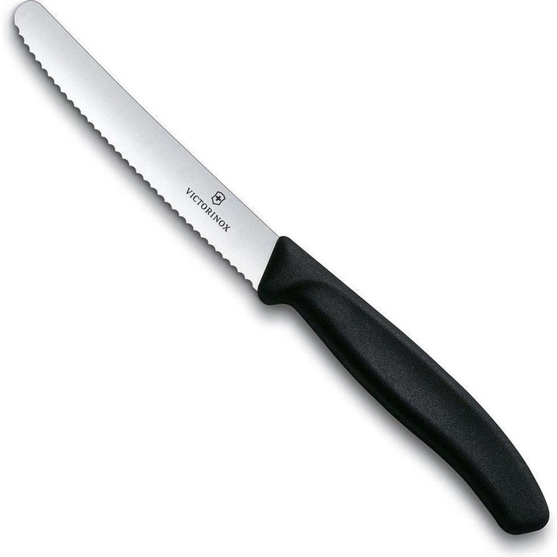 Coltello per pomodori Victorinox seghettato nero