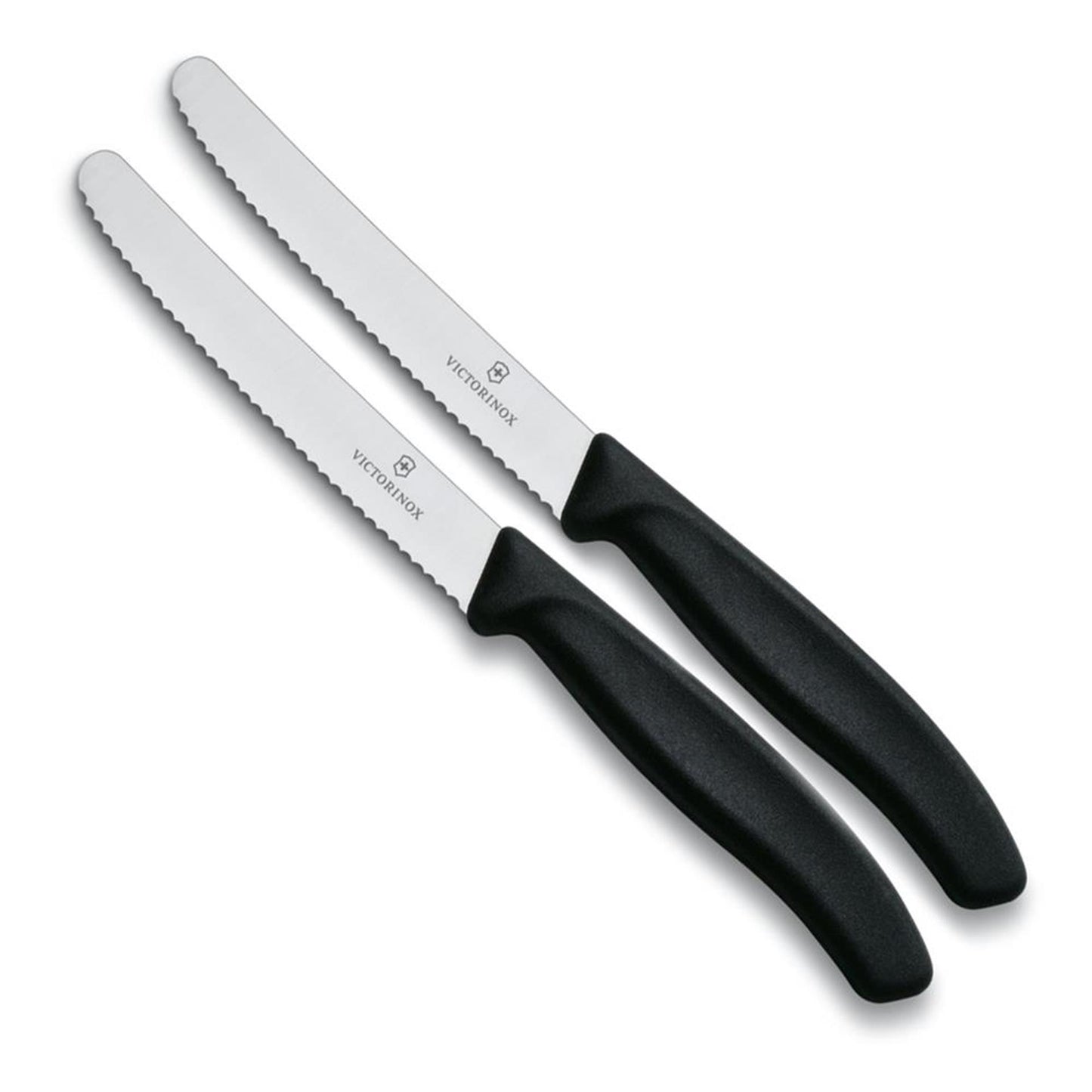 Victorinox cuchillo tomatero dentado 2uds negro