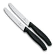 Victorinox cuchillo tomatero dentado 2uds negro
