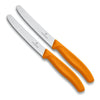 Coltello per pomodoro Victorinox seghettato 2 pezzi arancione