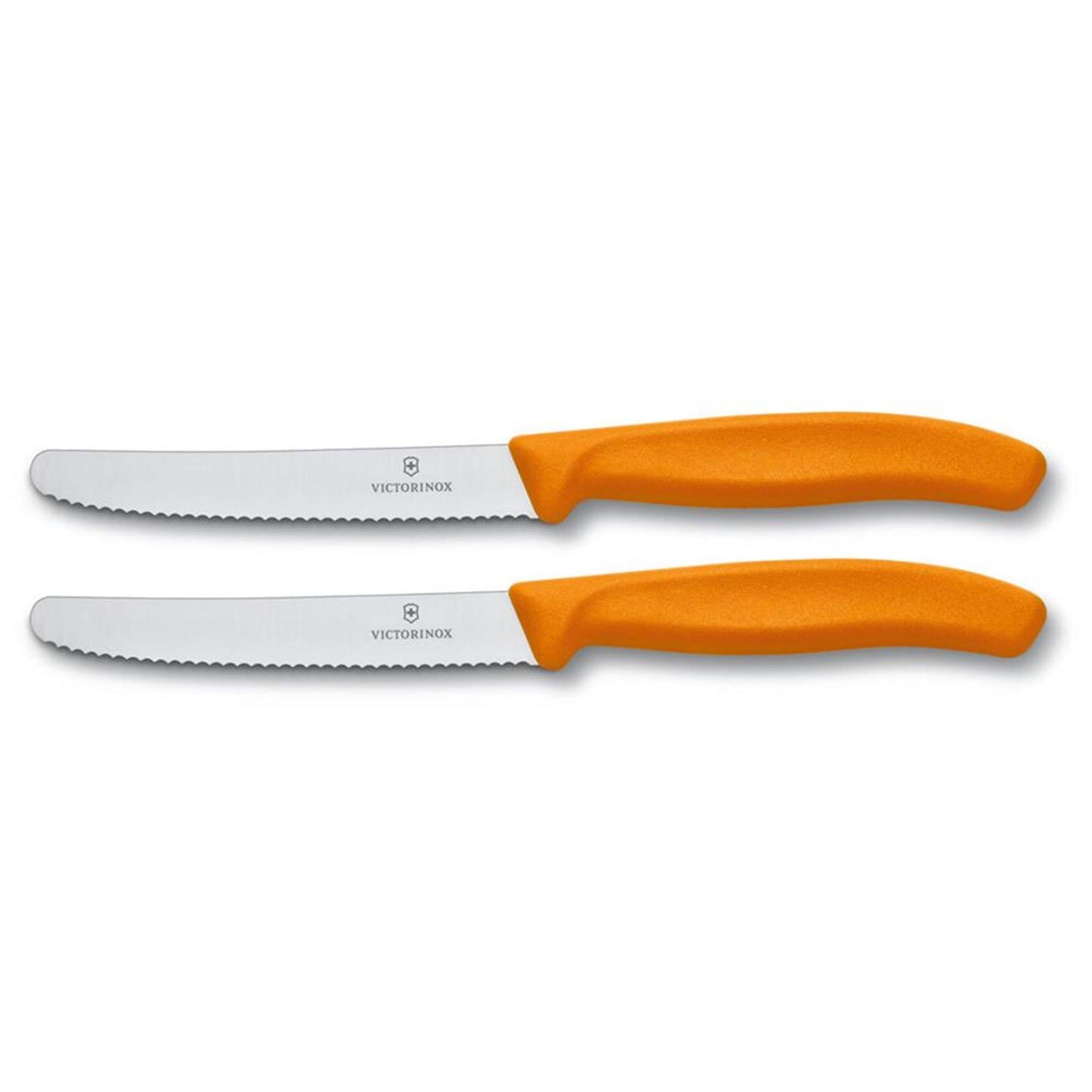 Coltello per pomodoro Victorinox seghettato 2 pezzi arancione