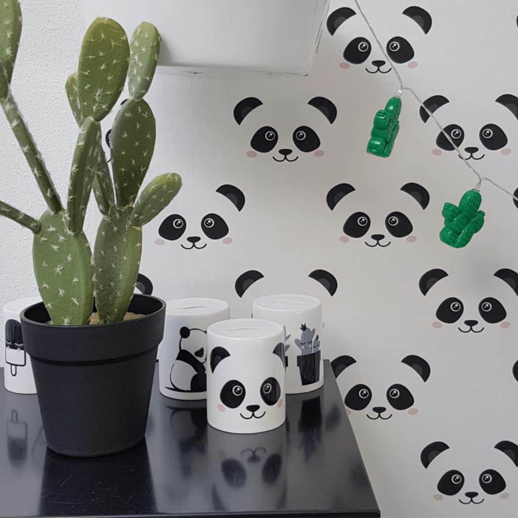 Noordwand Noordwand Wallpaper Fabuloso Mundo Panda White