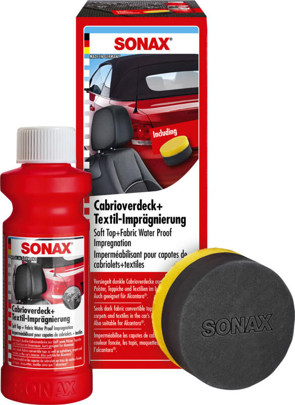 Sonax impregneermiddel cabrioverdeck textilimprägnierung cabrioverd.+textilimpr. .
