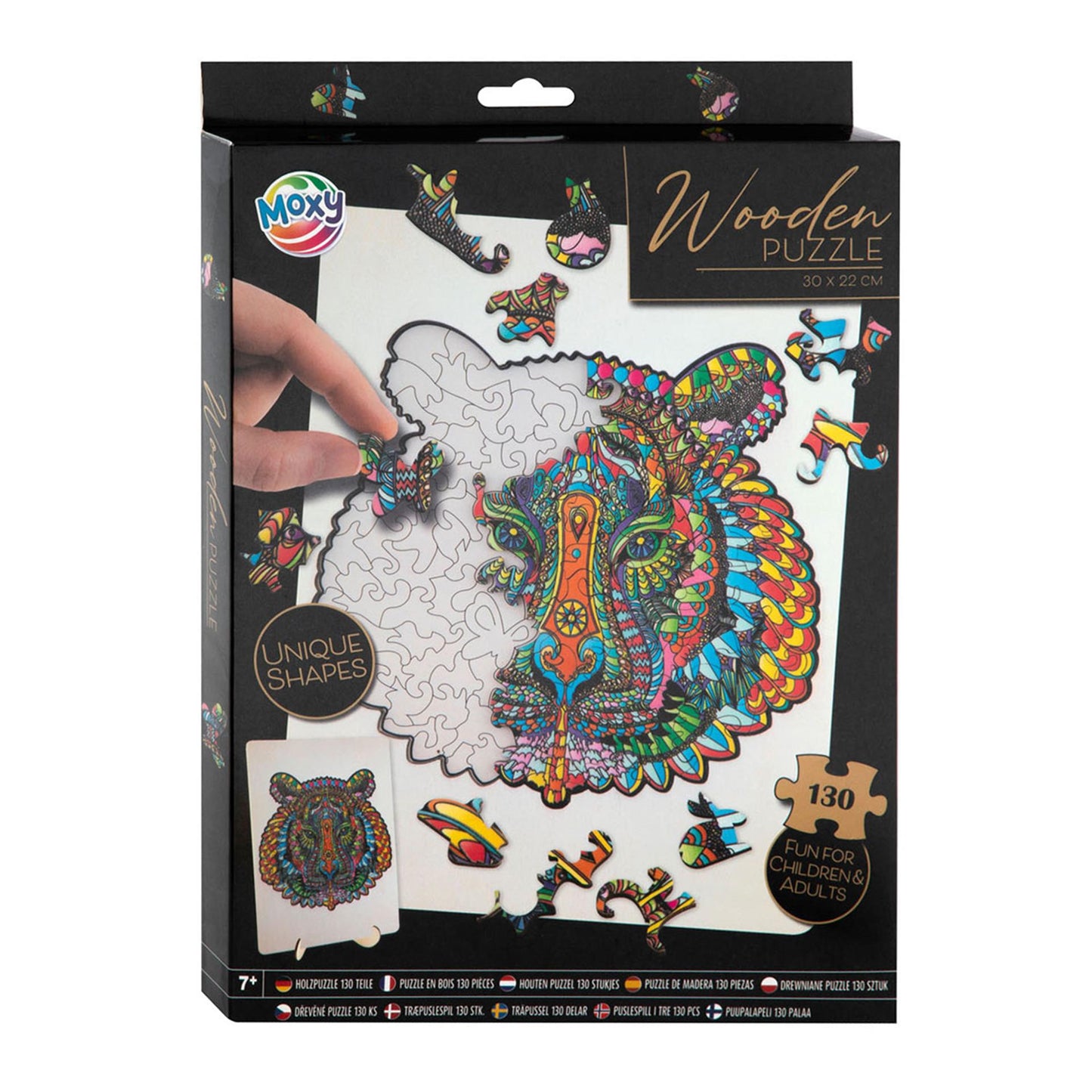 Grupo creativo de artesanía Wooden Jigsaw Puzzle Lion, 140º.