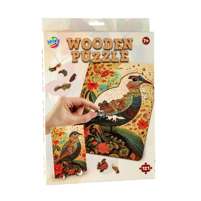 Moxy wooden puzzle bird unique shapes