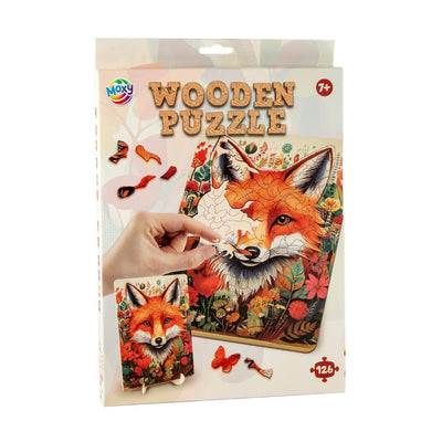 Moxy wooden puzzle fox unique shapes