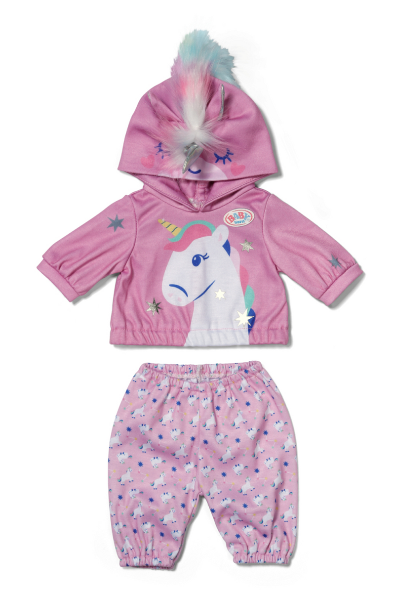 Conjunto bebe nacido unicornio 43 cm | 2 piezas