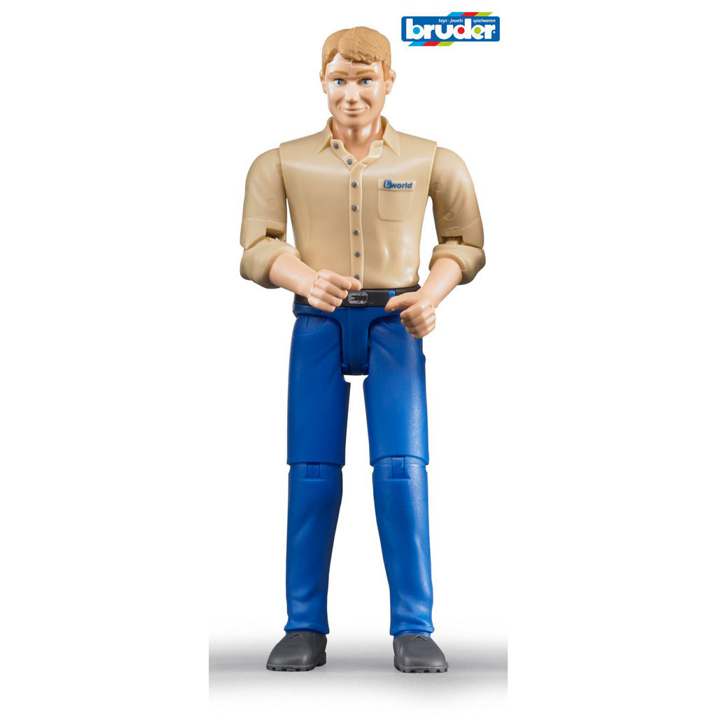 Bruder 60006 man met blauwe broek