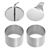 Westmark Westmark Food Formers da 7,5 cm in acciaio inossidabile a 4 pezzi