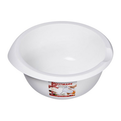 Westmark mixing bowl, 3.5 l, with spout, plastic, white, 3154227w