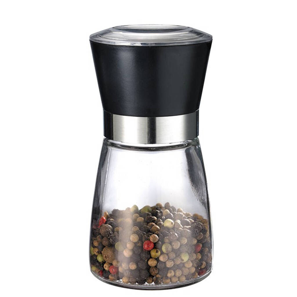 Westmark Westmark Glass Spice Mill Black Transparent