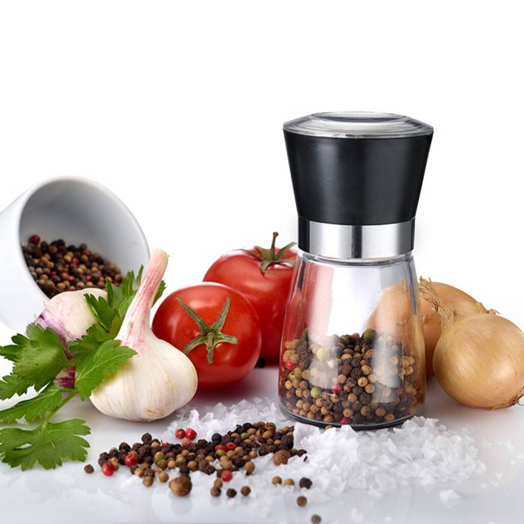 Westmark Westmark Glass spice mill Black Transparent