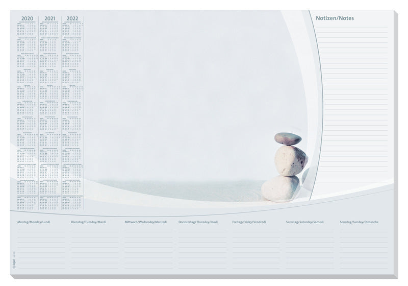 Sigel Sigel SI-HO370 Desk Ondergers 59.5x41cm 30 hoja con calendario armonía
