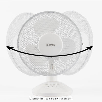 BOMANN BOMANN VL 1137 CB TABLE FAN 23 CM BIANCO