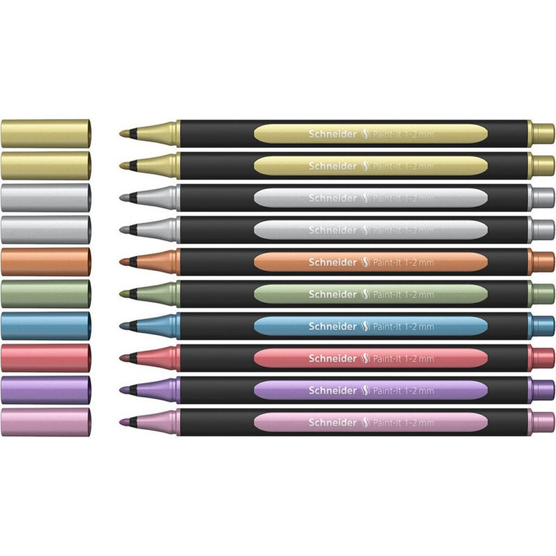 Schneider schrijfwaren schneider s-ml02011503 metallic liner paint-it 020 1-2mm 10 stuks
