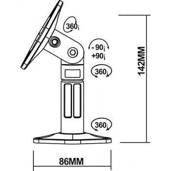 Reflecta Reflecta Speakerstand sono 2.1 White