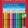 Faber castell kleurpotloden colour-grip kleurenassortiment 12 stuks