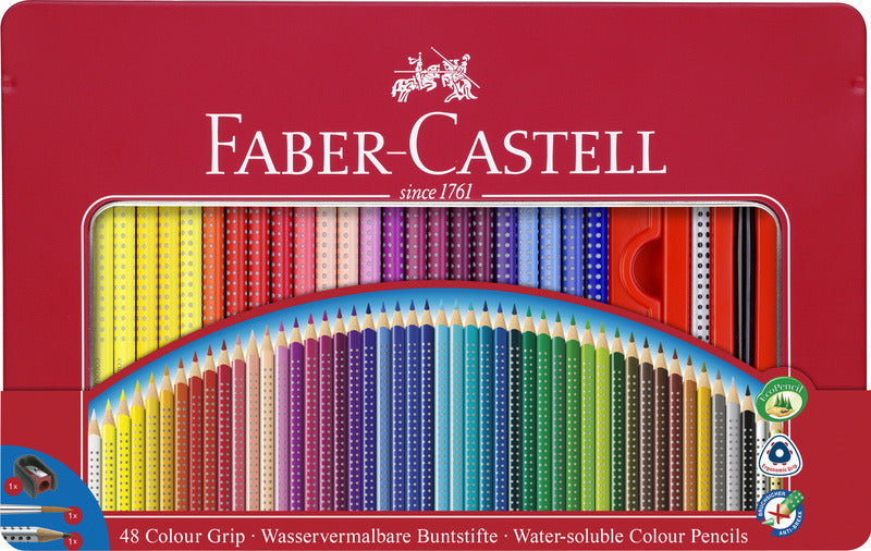 Faber Castell Faber Castell FC-112448 Grip a matita colorato Impostare 48 pezzi