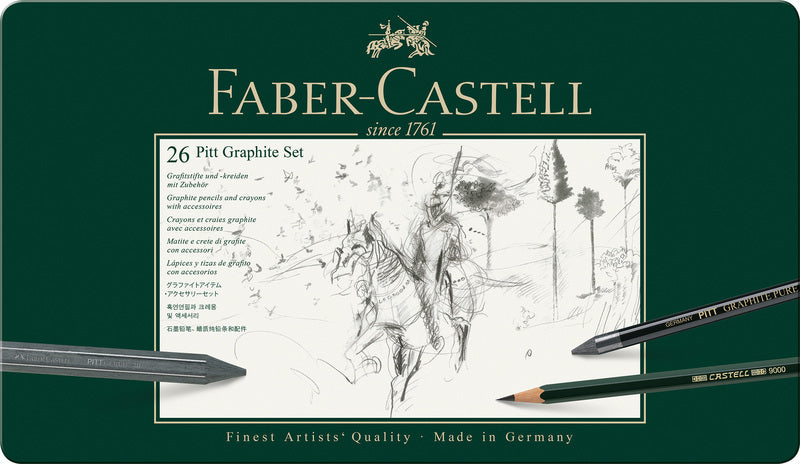 Faber Castell Faber Castell FC-11974 Grafy Set Faber-Castell Pitt 26 pezzi