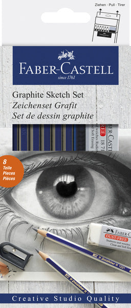 Faber Castell Faber Castell FC-114000 Set Graticiet Faber-Castell Goldfaber a 8 pezzi