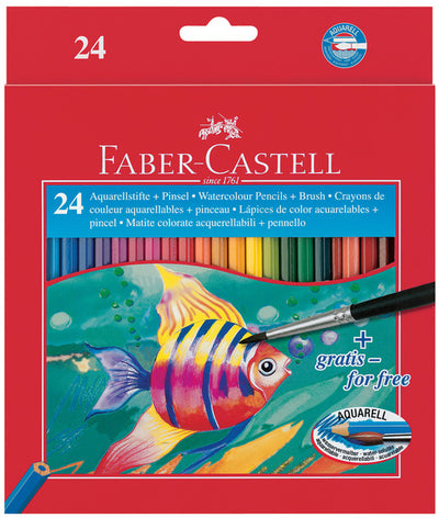 Faber Castell Faber Castell FC-11425 Aquarel Pencil Faber-Castell Penny A 24 pezzi + pennello
