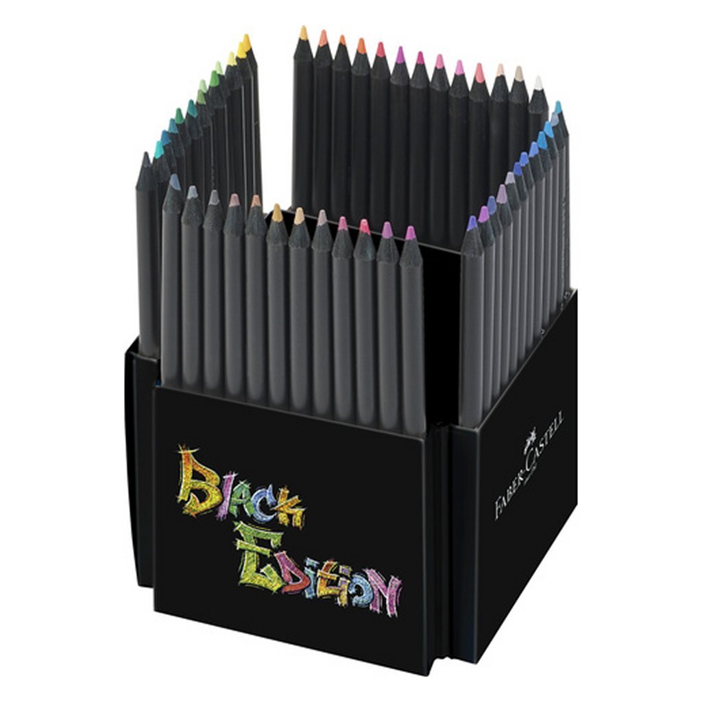 Faber Castell Faber Castell FC-116450 Black Edition Colorated Pencil 50 pezzi