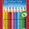 Faber castell fc-116613 kleurpotlood faber-castell grip 2001 uitgumbaar etui à 10 stuks