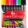 Faber castell fc-151109 viltstiften duo neon kleuren in etui 10 stuks