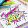 Faber castell fc-155312 pennarelli con impugnatura neon e pastello 10 pezzi